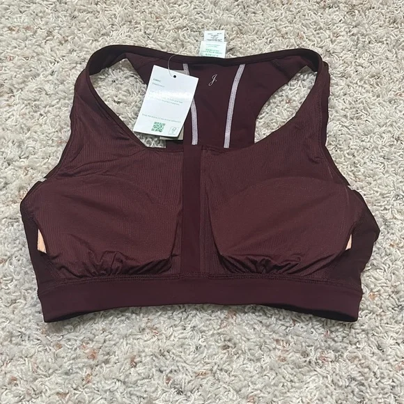 NWT-S-J.Crew SleekStretch zip-front sports bra - Picture 8 of 10